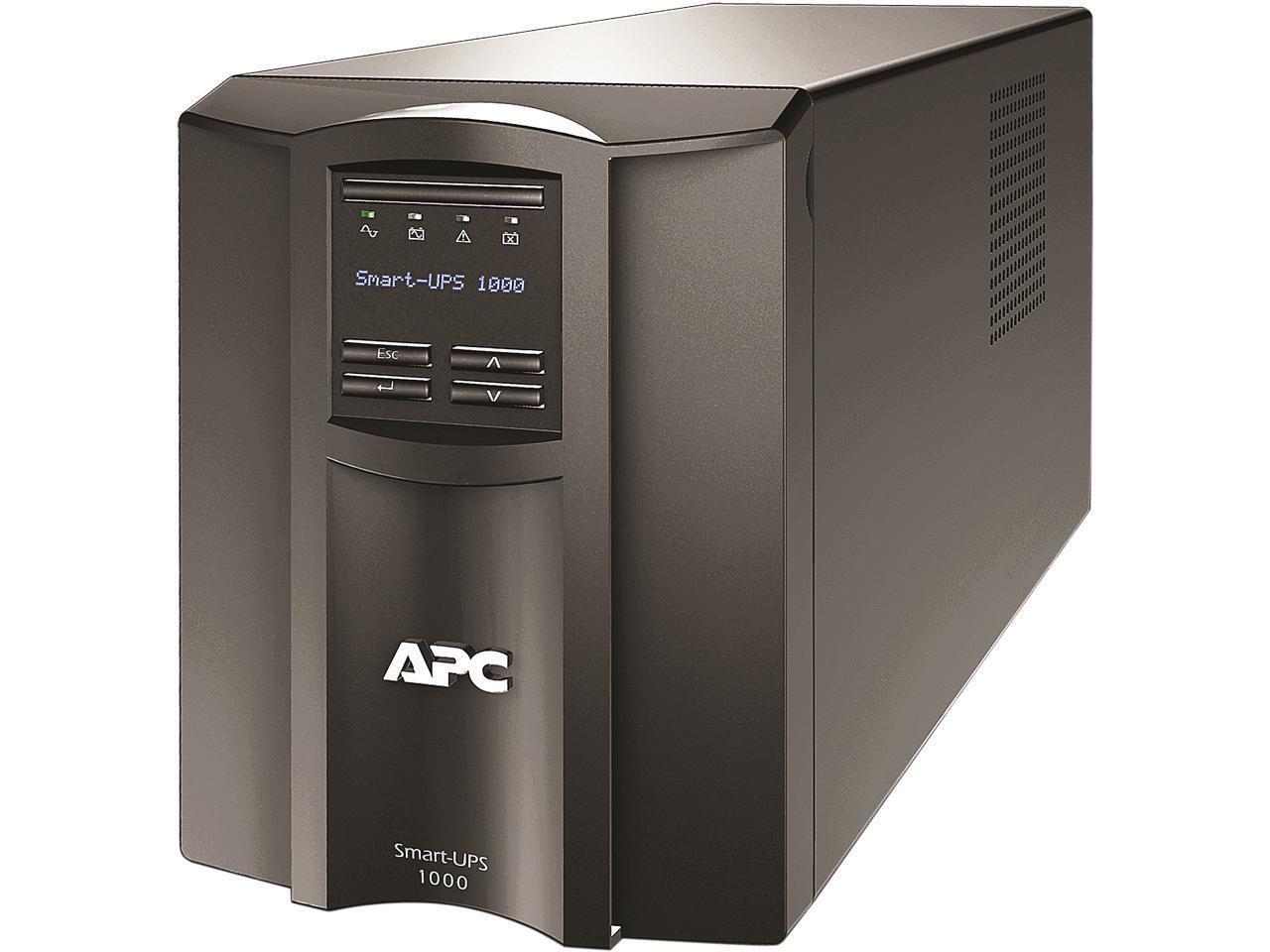 APC SMT1000C 1000 VA 700 Watts 120V 8 Outlets Pure Sinewave