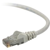 Belkin A3L980B25-S 25 ft. Cat 6 Gray Patch Cable CAT6 Snagless RJ-45M / RJ-45M