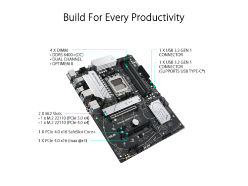 ASUS Prime B650-PLUS AMD B650(Ryzen 7000) ATX Motherboard