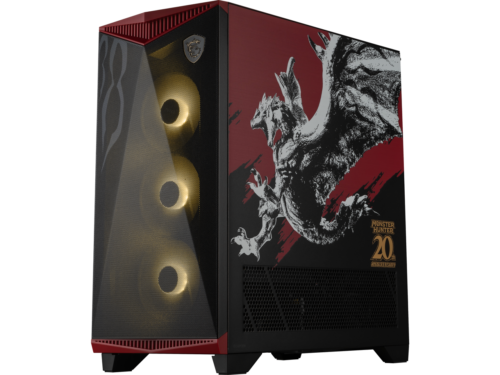 MSI MPG GUNGNIR 300 MONSTER HUNTER EDITION Black / Red Mid Tower Computer Case