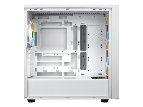 Cooler Master MasterBox 600 White Airflow ATX Mid-Tower Case, Back-Connected