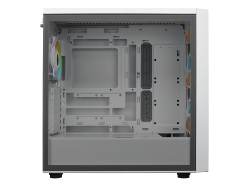 Cooler Master MasterBox 600 White Airflow ATX Mid-Tower Case, Back-Connected