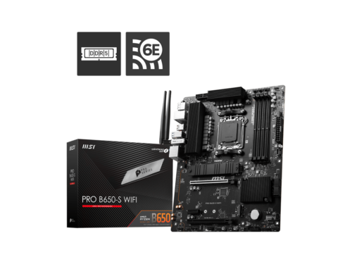 MSI PRO B650-S WIFI AM5 AMD B650 Ryzen 7000 DDR5 PCI-E x16 slot  Wi-Fi 6E