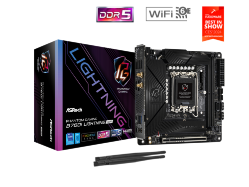 Asrock B760I Lightning Wifi LGA 1700 DDR5 Mini ITX Motherboard