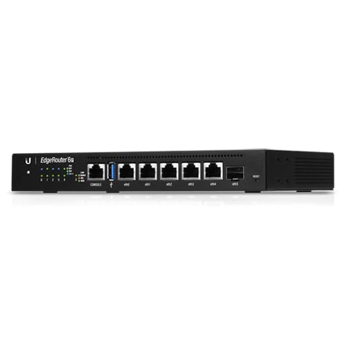 UBIQUITI ER-6P EdgeRouter 6P, 6-Port Gigabit Router with 1 SFP Port