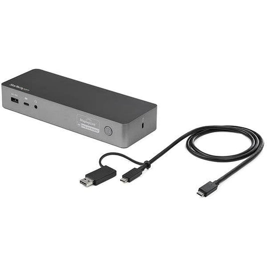 StarTech.com Black & Space Gray DK30C2DPPD Dual 4K Universal Laptop Docking