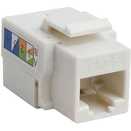 4Xem Cat6 Rj45 Keystone Jack Utp 110-Type (White)