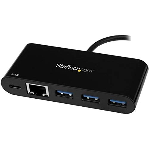 StarTech.com HB30C3AGEPD 3-Port USB-C Hub with Gigabit Ethernet and Power