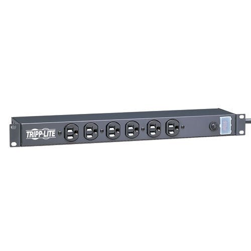 Tripp Lite 1U Rack-Mount Power Strip, 12-Outlets, 15 Ft. Cord (RS-1215)