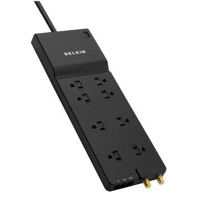 BELKIN BE108230-06 6 Feet 8 Outlets 3390 Joules Surge Suppressor with Coax