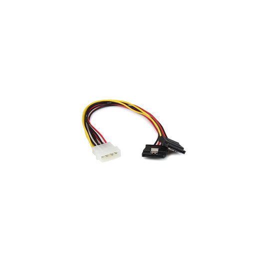 StarTech.com PYO2LP4LSATA LP4 to 2x Latching SATA Power Y Cable Splitter Adapter