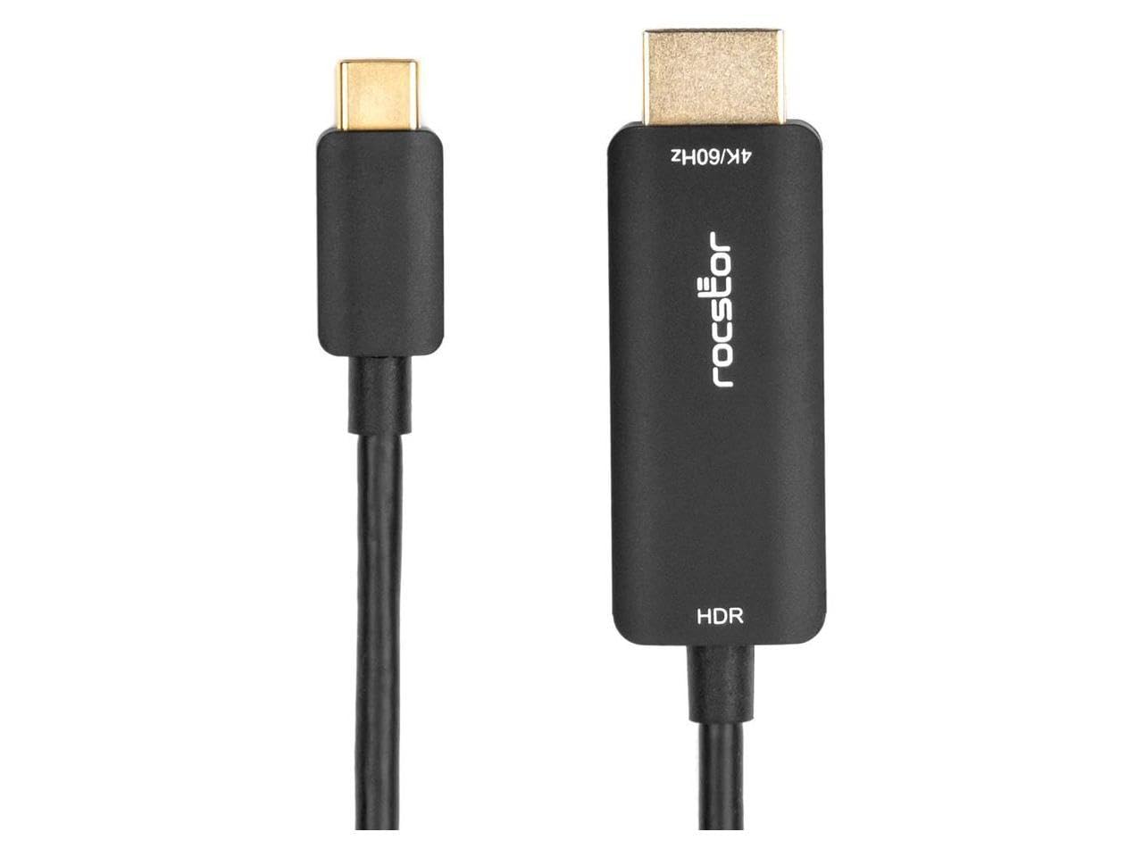 ROCSTOR 6FT USB-C TO HDMI M/M CABLE SUPPORTS UP TO 4K 60HZ - WHITE