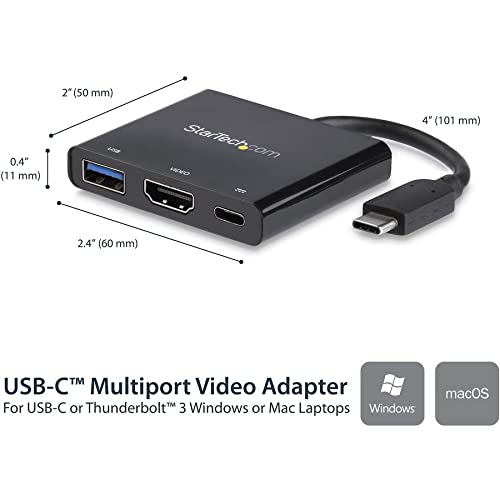 StarTech.com CDP2HDUACP USB-C to HDMI Adapter - 4K 30Hz - Thunderbolt 3