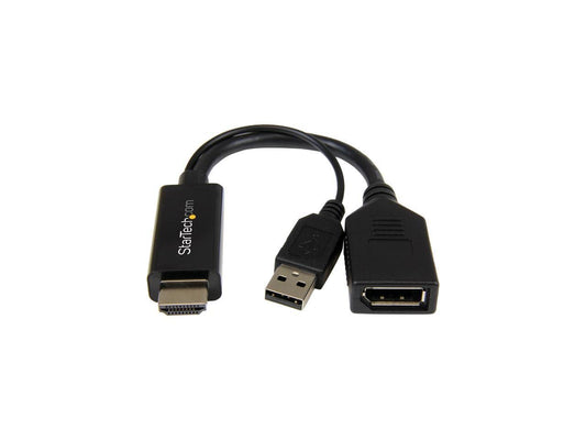 StarTech.com HD2DP HDMI to DisplayPort Converter - HDMI to DP Adapter with USB