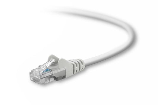 Belkin A3L791-15-WHT-S 15 ft. Cat 5E White Snagless Patch Cable