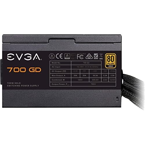 EVGA 700 GD 100-GD-0700-V1 700 W ATX12V / EPS12V 80 PLUS GOLD Certified