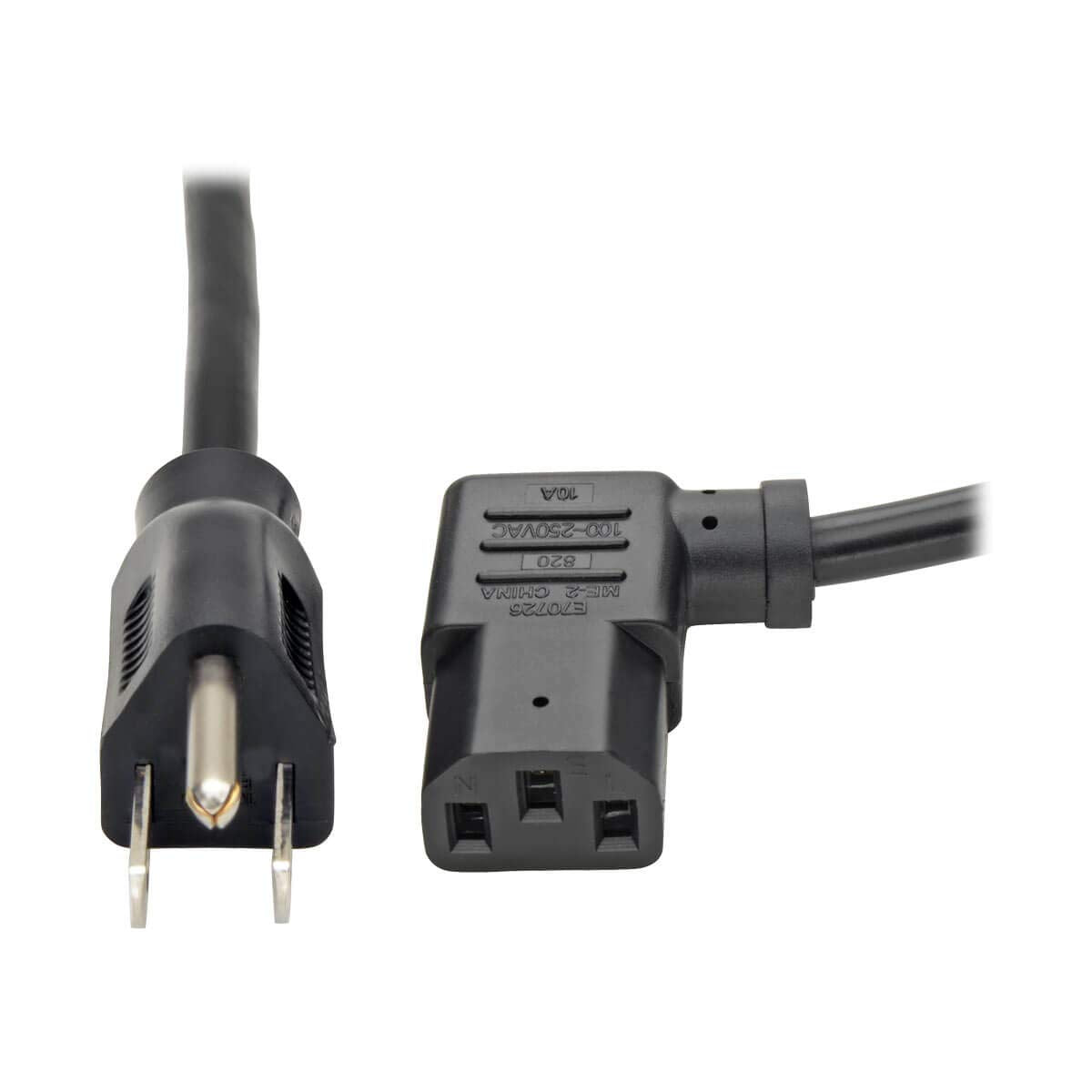 Tripp Lite Model P006-006-13LA 6 ft. 18AWG Power cord (NEMA 5-15P to IEC-320-C13