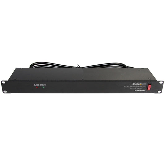 StarTech.com RKPW081915 19in 1U Rackmount 8 Outlet PDU Power Distribution Unit