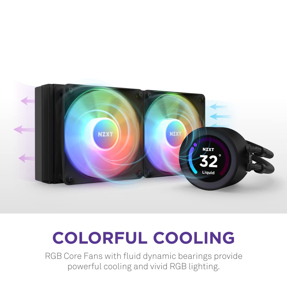 NZXT Kraken Elite RGB 240mm - RL-KR24E-B1 – RGB AIO CPU Liquid Cooler –