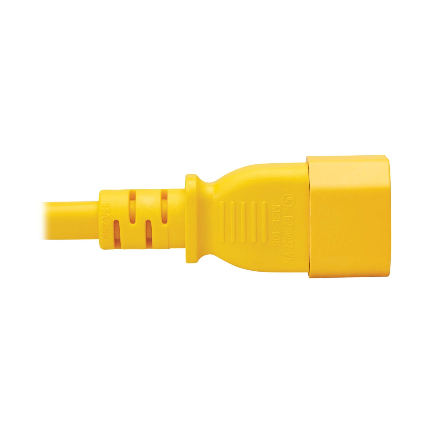 Tripp Lite series 10ft Power Cord C14 to C15 Heavy-Duty 14 AWG Yellow P018010AYW