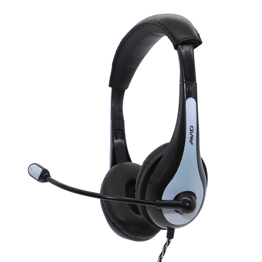 Avid Ae-36 Headset With Noise Cancelling Mic & 3.5Mm Plug White