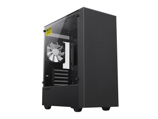 Gamemax Edge Black USB3.0 Tempered Glass Micro ATX Gaming Computer Case