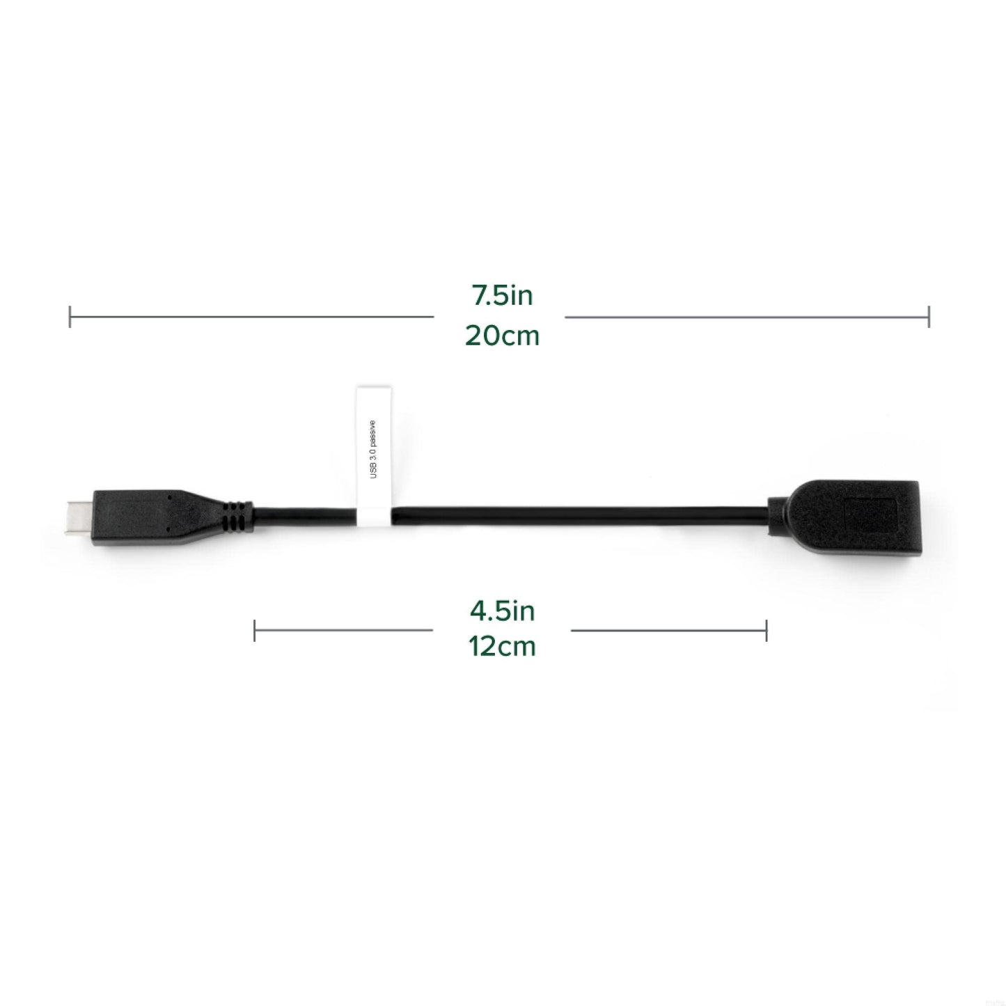 Plugable USB C to USB Adapter Cable with Driverless Technology, Enables