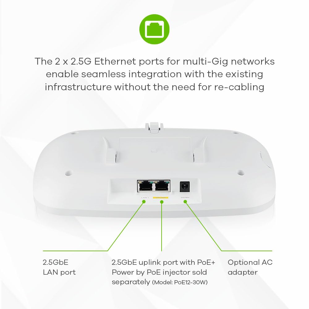 Zyxel WiFi 7 Enterprise-Grade BE11000 Triple-Radio NebulaFlex AP NWA130BE