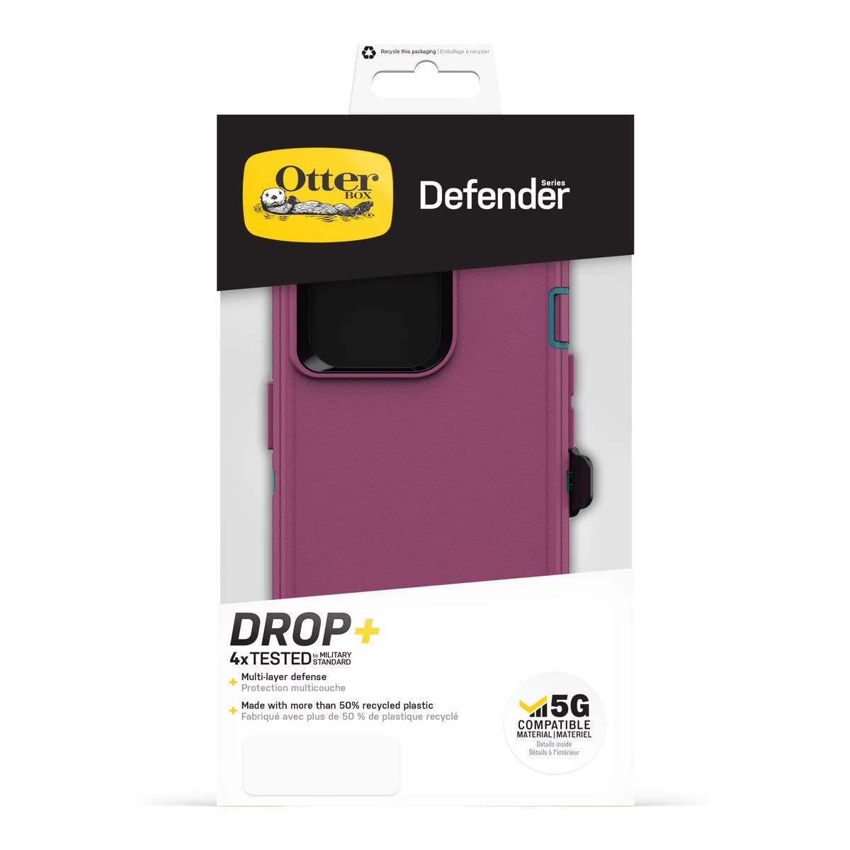 OtterBox Defender Series Canyon Sun (Pink) iPhone 14 Pro Case 77-88386