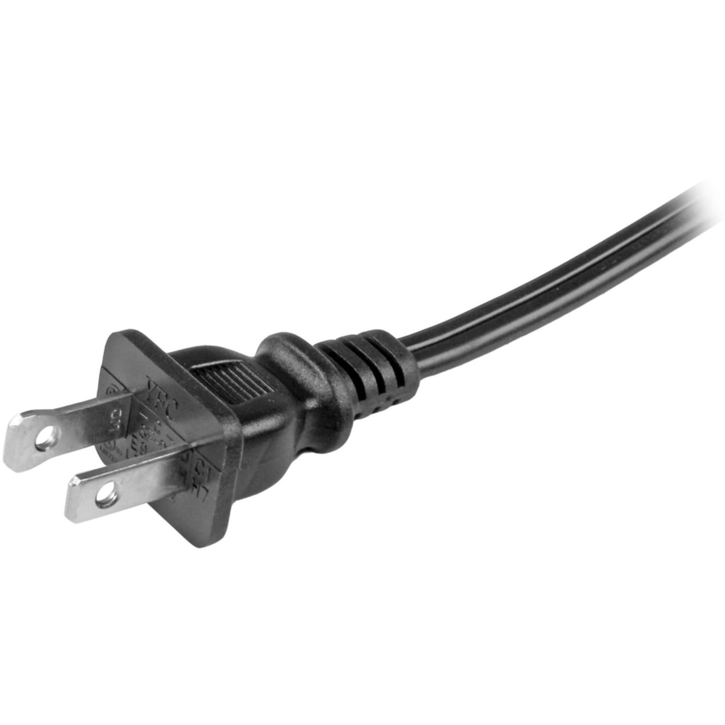 StarTech.com Model PXT101NB 6 ft. Standard Laptop Power Cord - NEMA 1-15P to C7