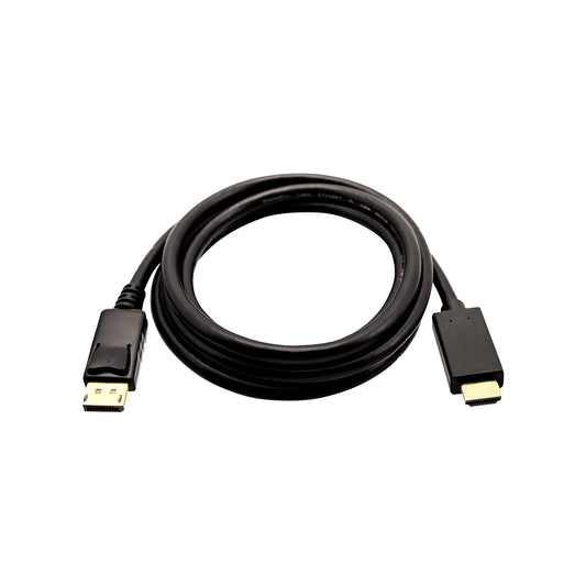 V7 Black Video Cable Displayport Male To Hdmi Male 3M 10Ft