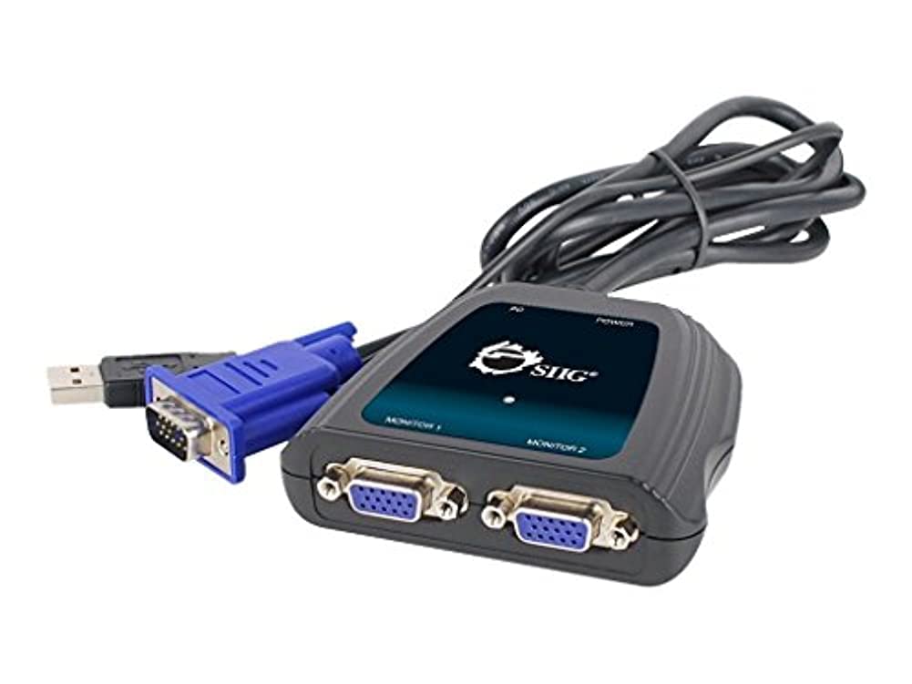 SIIG CE-VG0A11-S1 1 x 2 Compact VGA Splitter