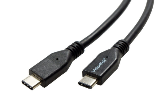 VisionTek 900825 3.28 ft. Black USB 3.1 Type C Cable 1 Meter (M/M)