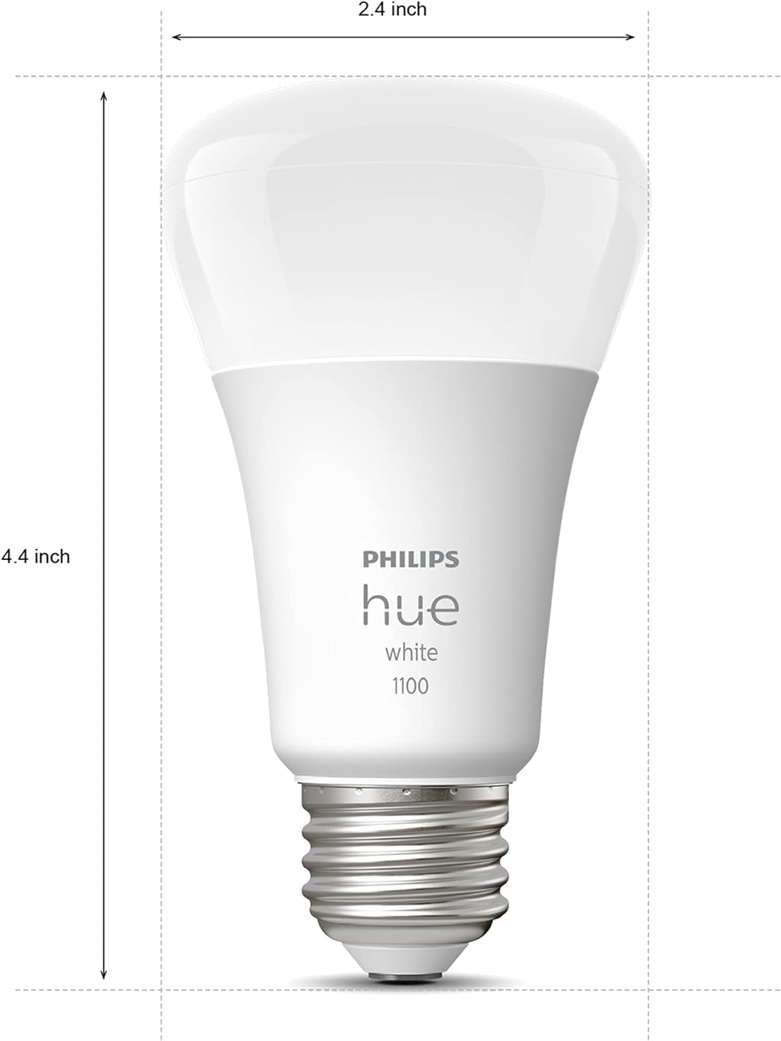 Philips Hue 476977 White A19 Bluetooth Smart LED Bulb (4-Pack) - White