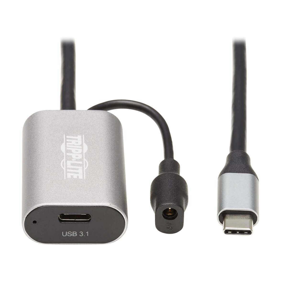 Tripp Lite USB-C Active Extension Cable - USB-C to USB-C (M/F), USB 3.1 Gen 1,