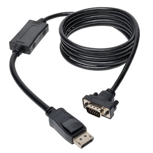 Tripp Lite P581-006-VGA-V2 6 ft. DisplayPort 1.2 to VGA Active Adapter Cable, DP