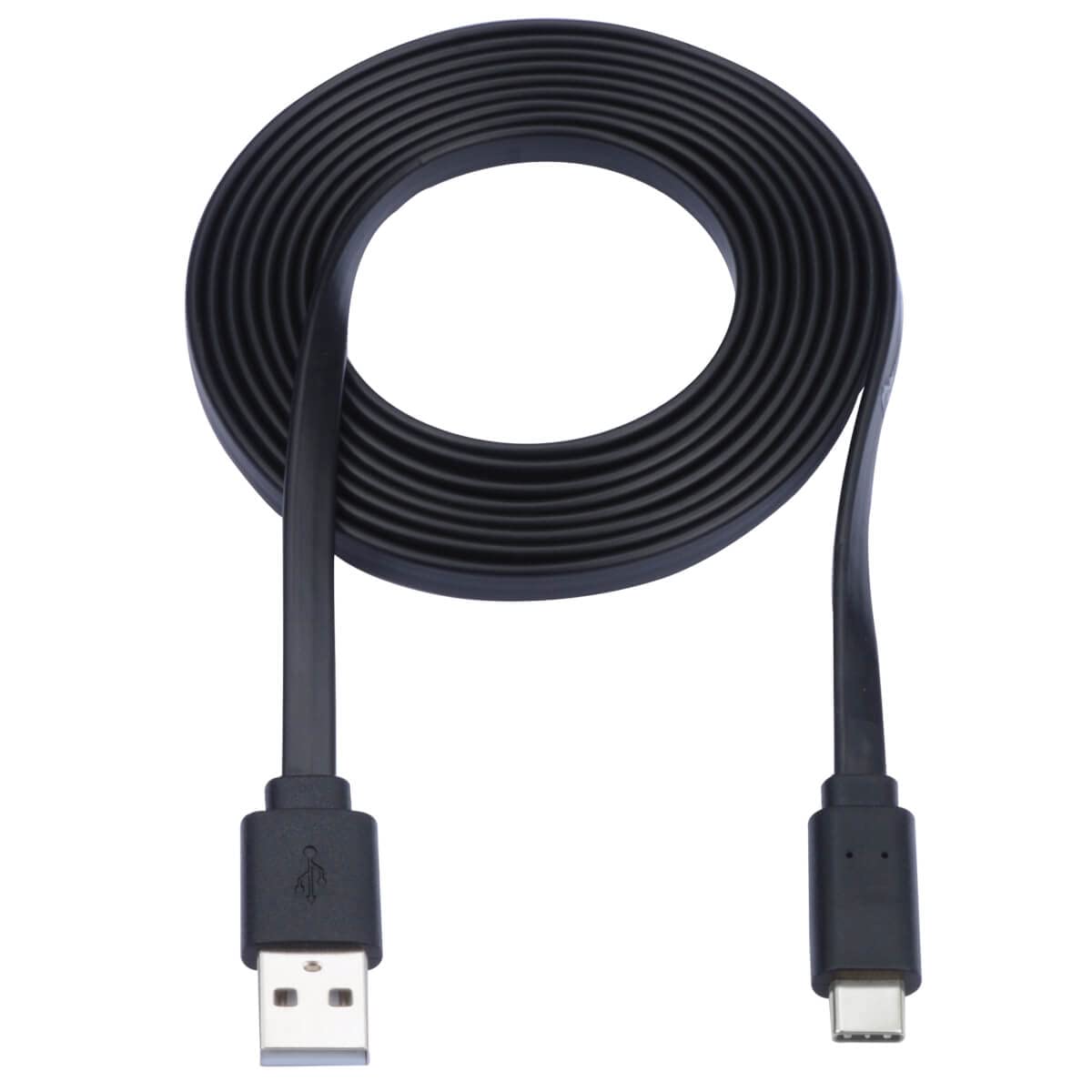 Tripp Lite USB-A to USB-C Flat Cable (M/M) Black 3 ft. (0.9 m)