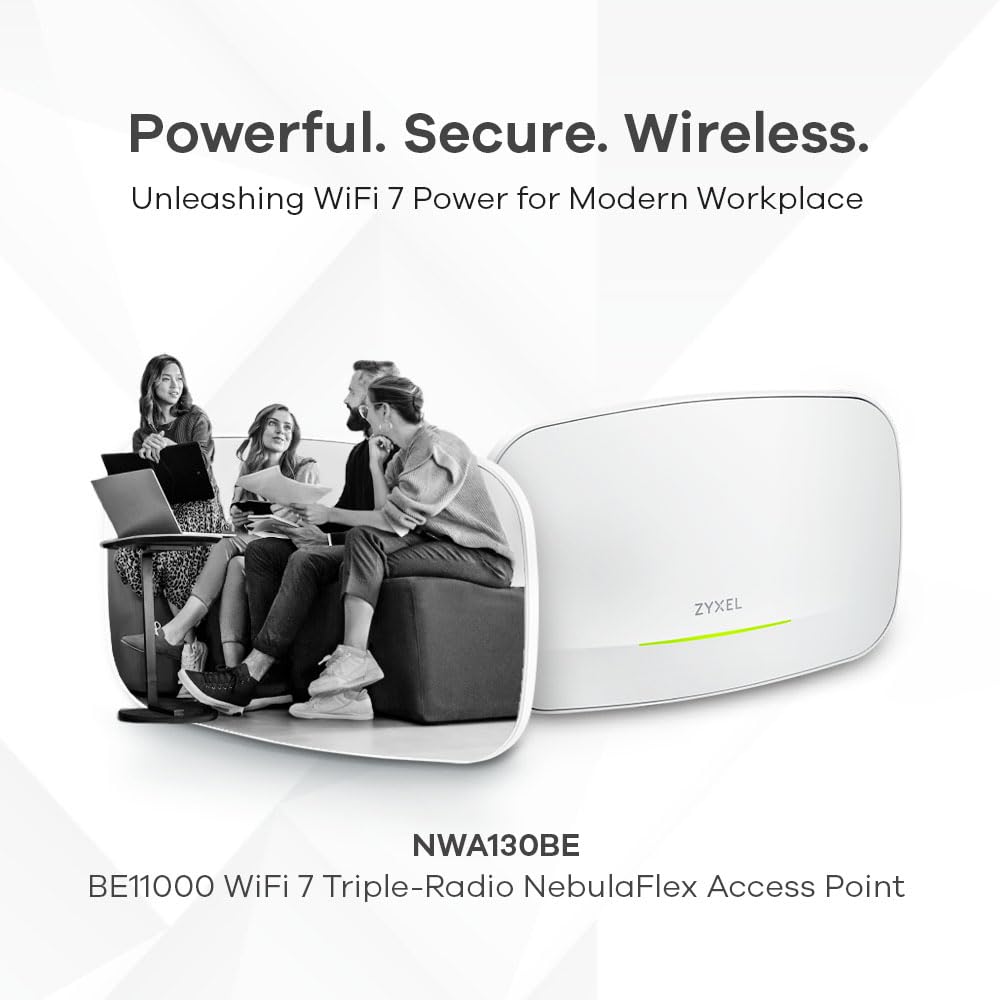 Zyxel WiFi 7 Enterprise-Grade BE11000 Triple-Radio NebulaFlex AP NWA130BE