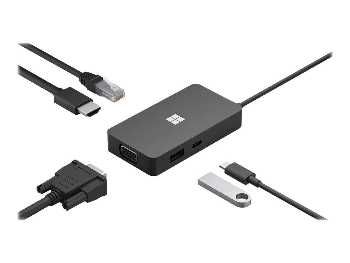 Microsoft USB-C Travel Hub - docking station - USB-C - VGA, HDMI - GigEhernet