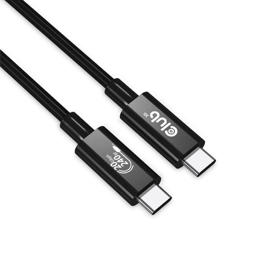 club 3d usb4 type-c gen2x2 bi-directional cable 40gbps 4k60hz 240w powerdelivery