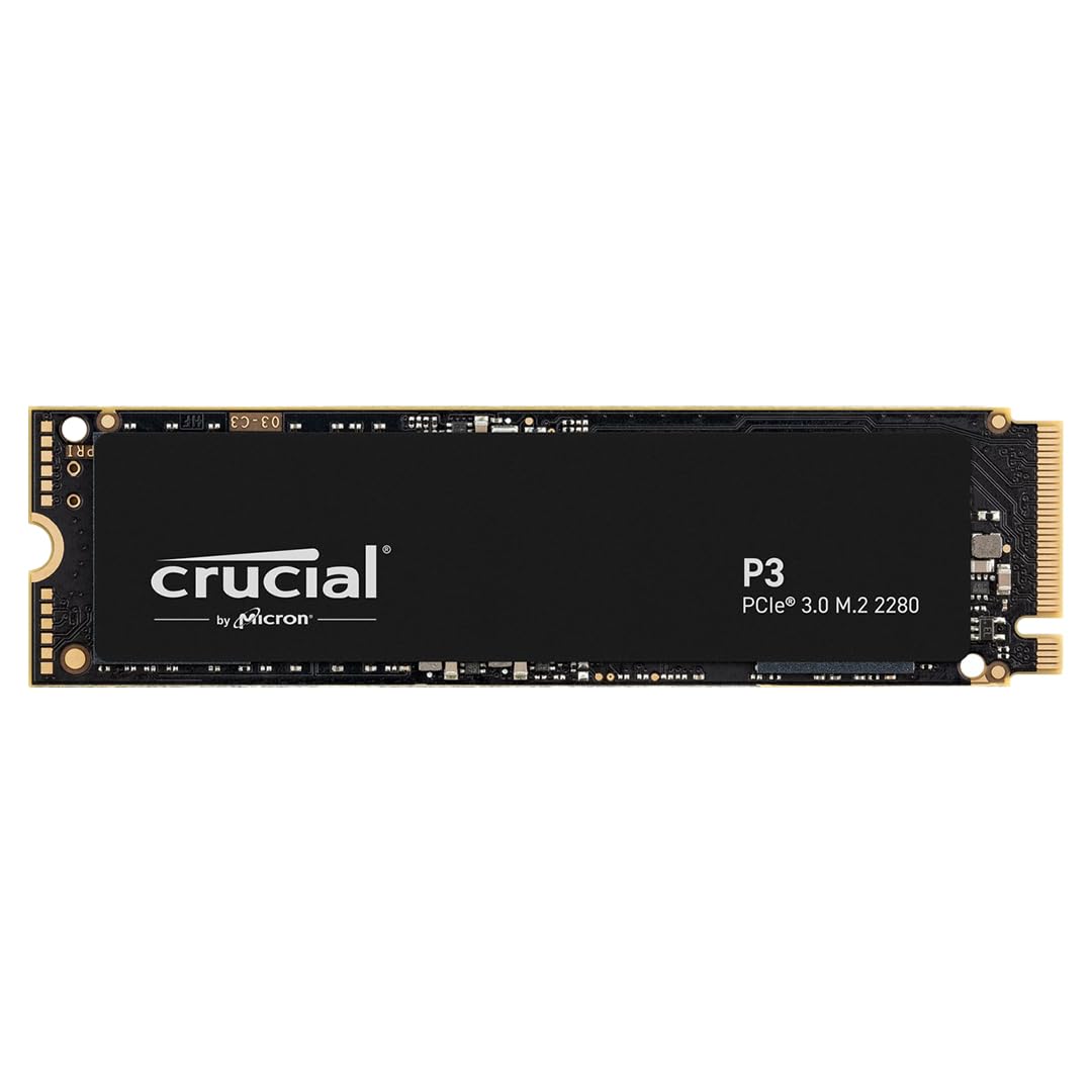 Crucial P3 2TB PCIe 3.0 3D NAND NVMe M.2 SSD, up to 3500MB/s - CT2000P3SSD8