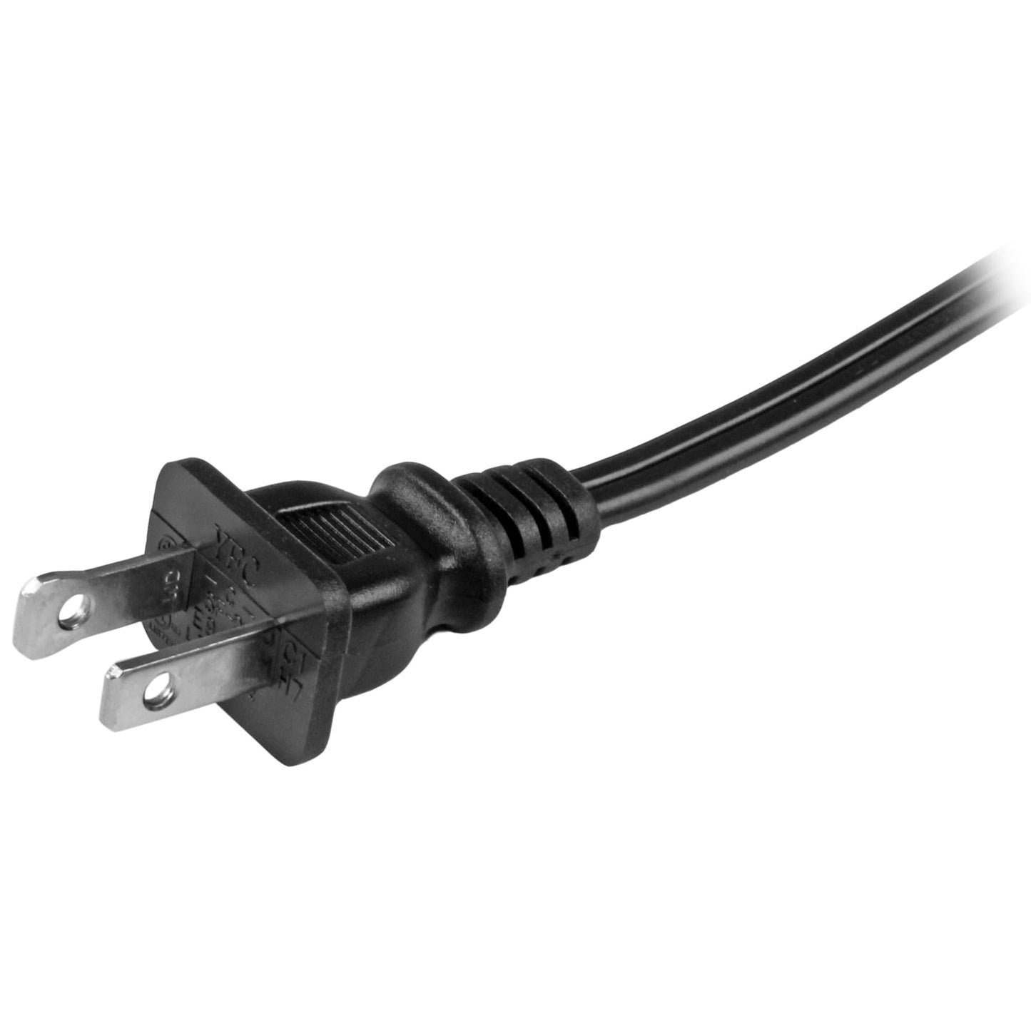 StarTech.com Model PXT101NB 6 ft. Standard Laptop Power Cord - NEMA 1-15P to C7