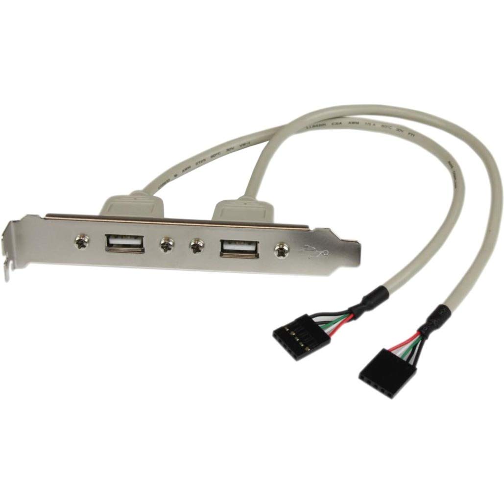 StarTech.com USBPLATE 2-Port USB A Female Slot Plate Adapter