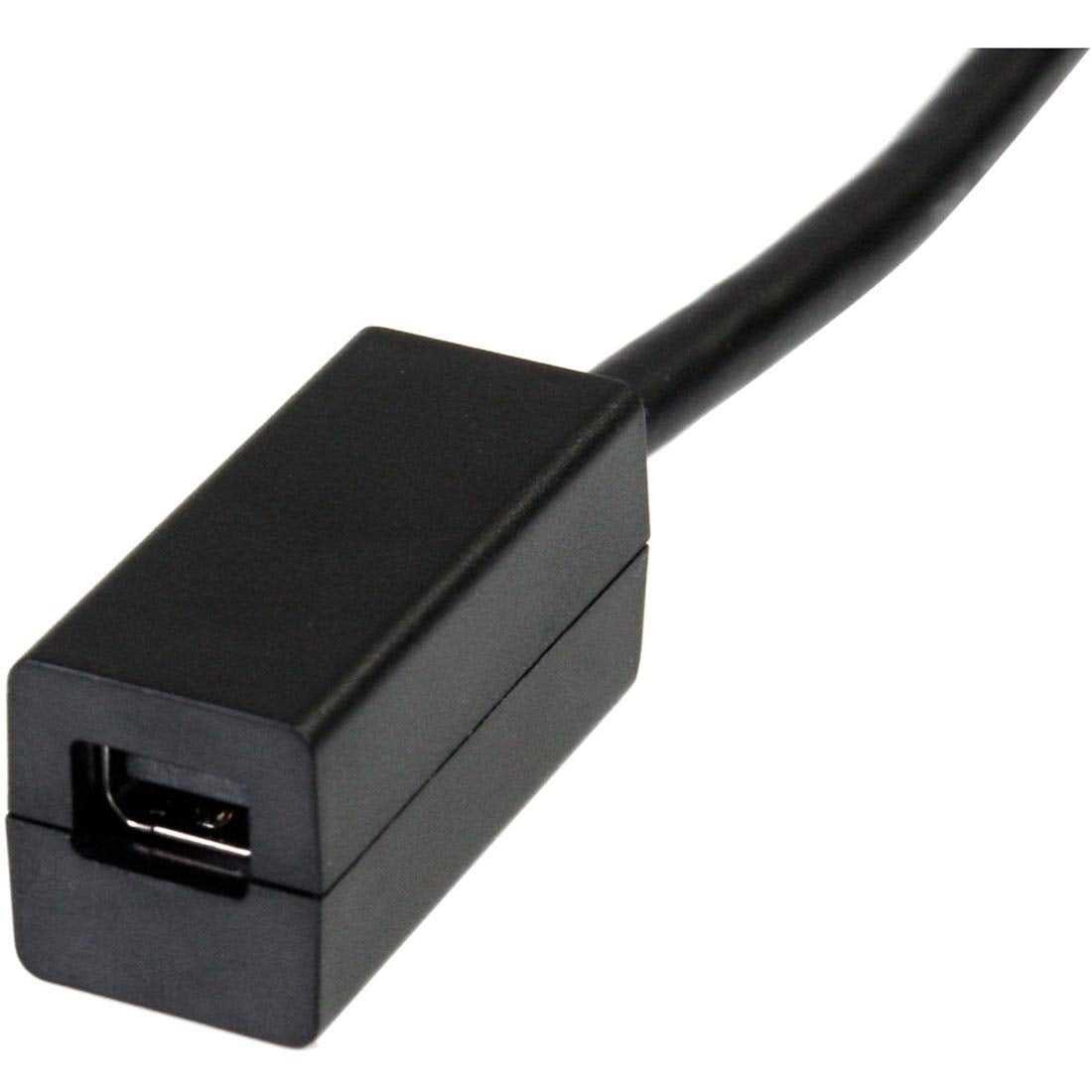 StarTech.com DP2MDPMF6IN 6" Black 1 x DisplayPort (20 pin) Male to  1 x