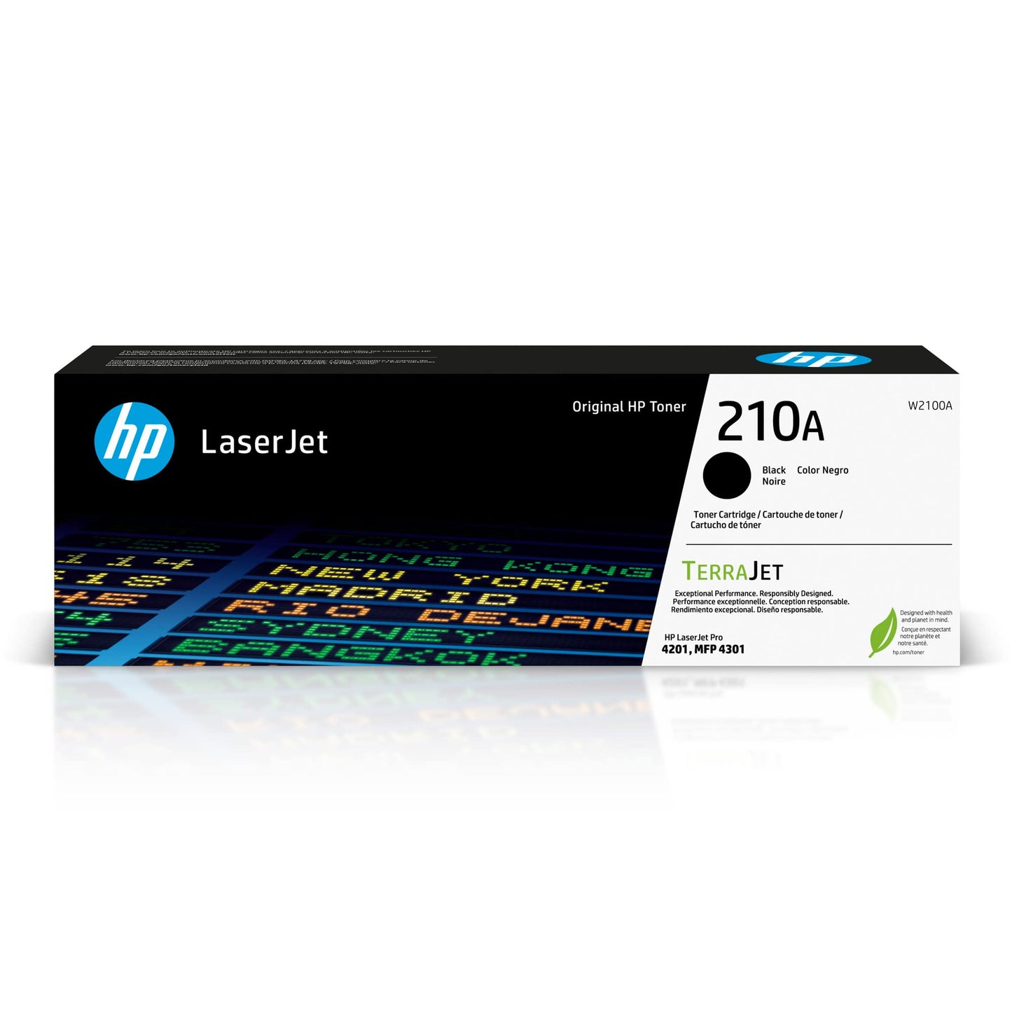 HP 210A Original Laser Toner Cartridge Black Pack W2100A