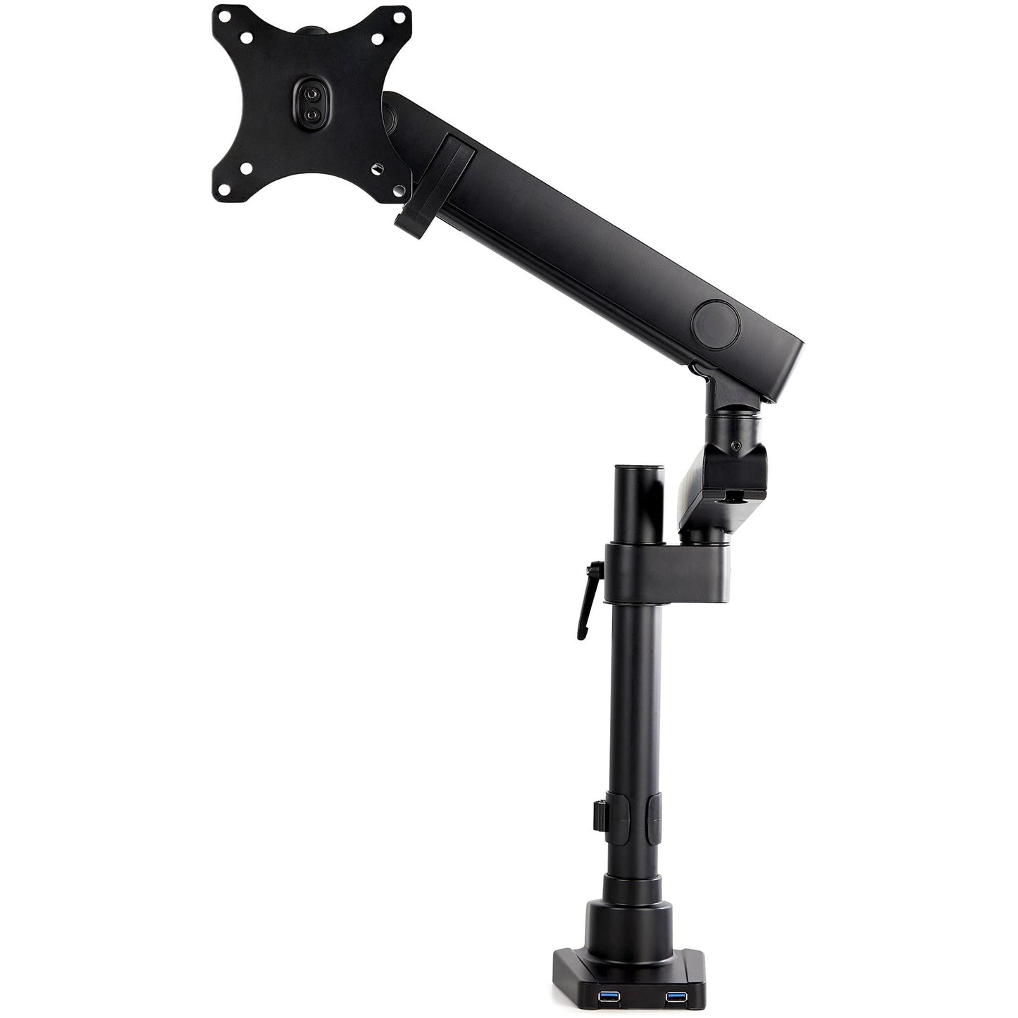 StarTech Desk Mount Single Monitor Arm for up to 34" Display Black ARMPIVOT2USB3