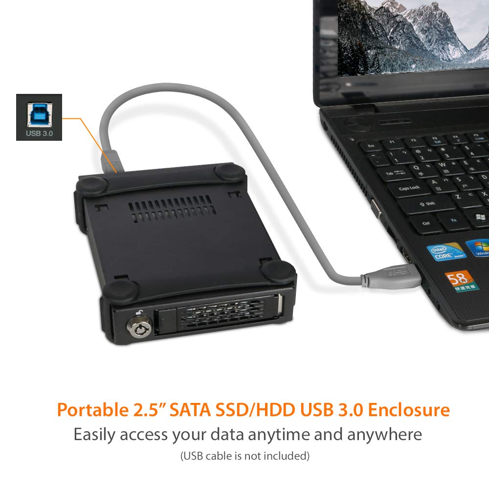 Icy Dock MB991U3-1SB | 1 x 2.5" SATA HDD & SSD USB 3.0 External Enclosure |