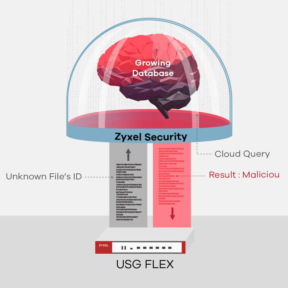 ZyXEL ZyWALL Network Security/UTM Firewall Appliance USGFLEX200