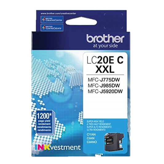 Brother LC20EC Super High Yield Ink Cartridge - Cyan