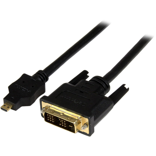 StarTech.com HDDDVIMM2M Black Micro HDMI (19 pin) Male to DVI-D (19 pin) Male to